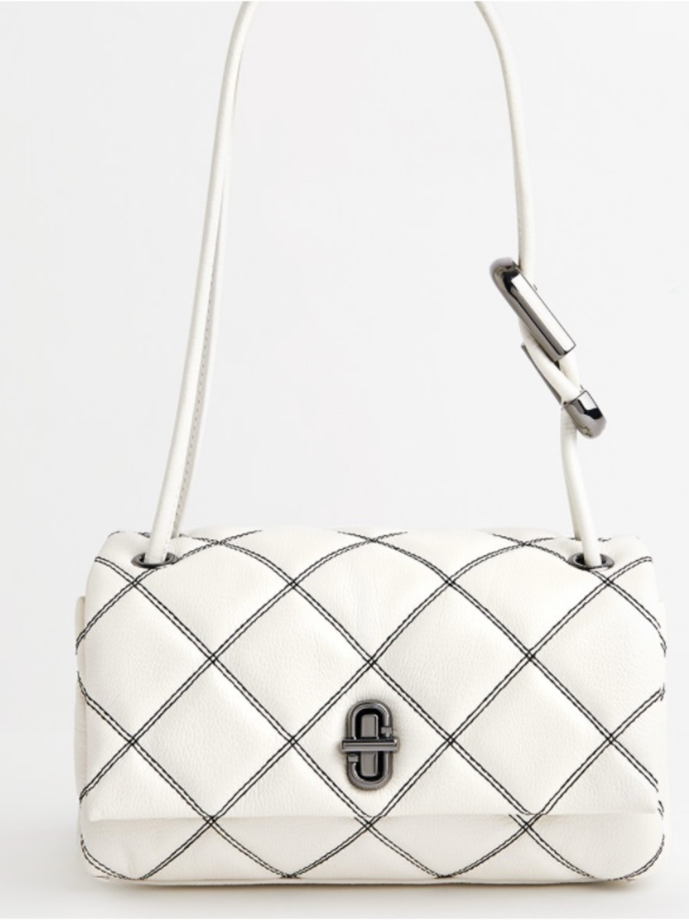 Marc JACOBS The Dual Mini Smooth Leather Quilted Shoulder Bag